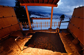 Private open-air bath